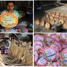 ミャンマーの伝統的な団扇のご紹介